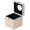 Vintiquewise Square Velvet Modern Paper Facial Tissue Box Holder, White QI003978_SQ_WT